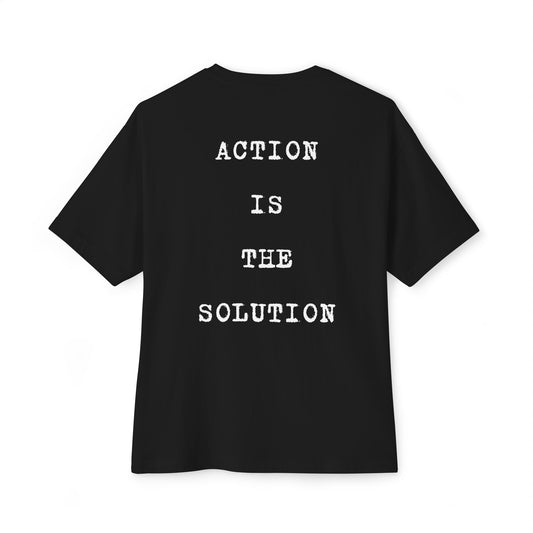 Action Oversized Tee Back Black