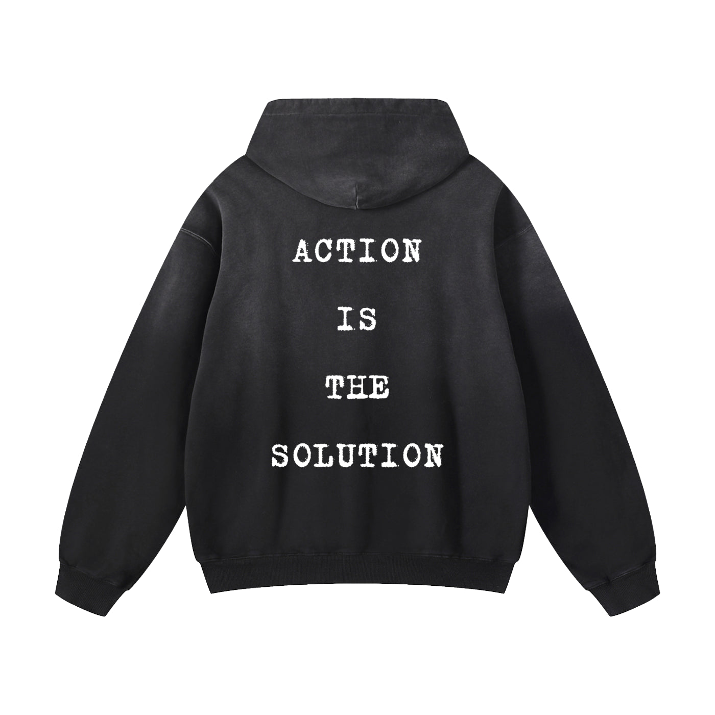 Action is the Solution | Unisex Oversized Hoodie for Bodybuilding & Powerlifting