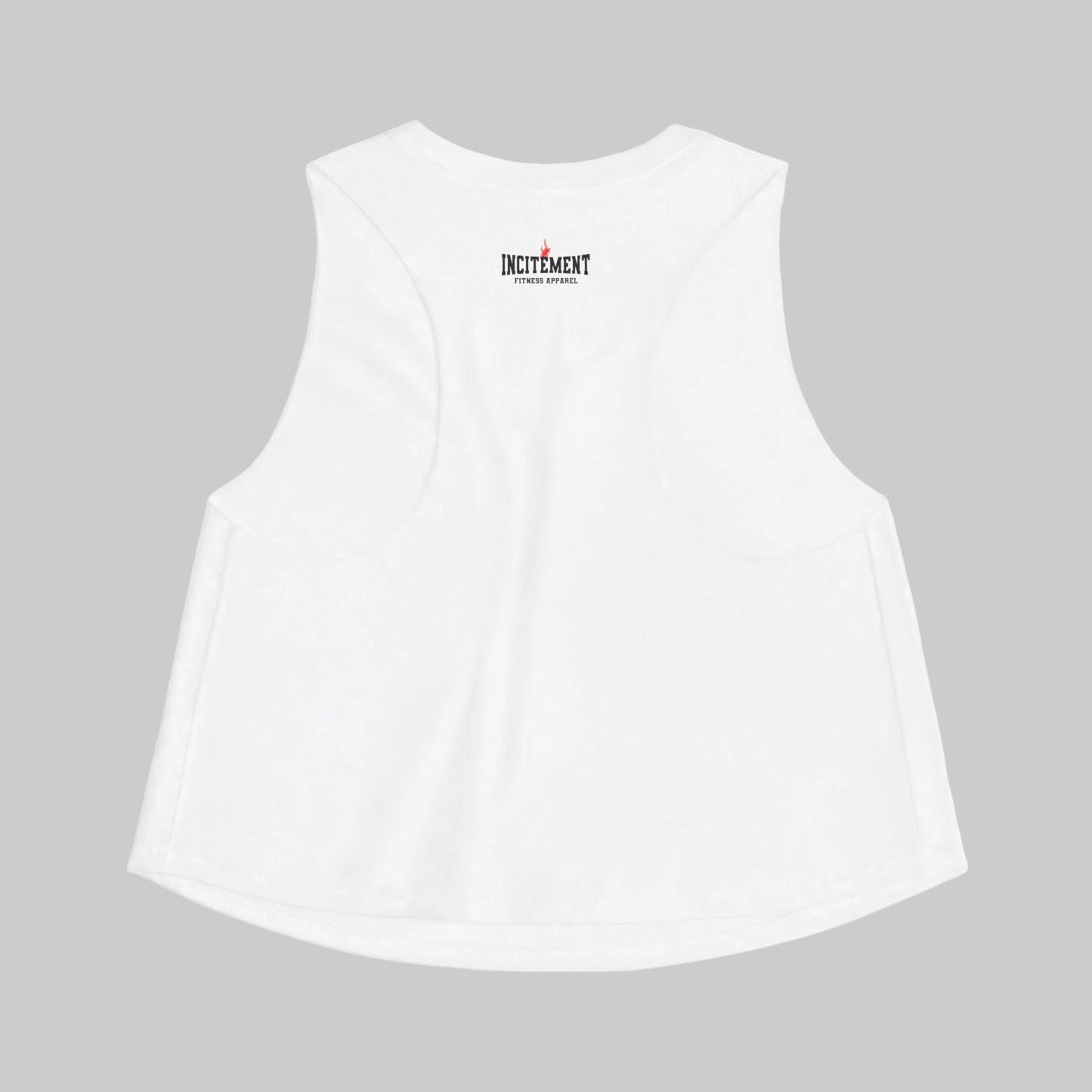 Gym Girl Crop Top Back White