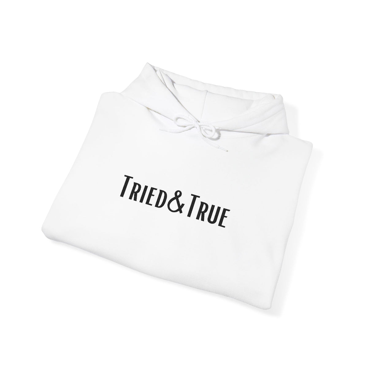 Tried&True - White | Unisex Oversized Hoodie for Bodybuilding & Powerlifting