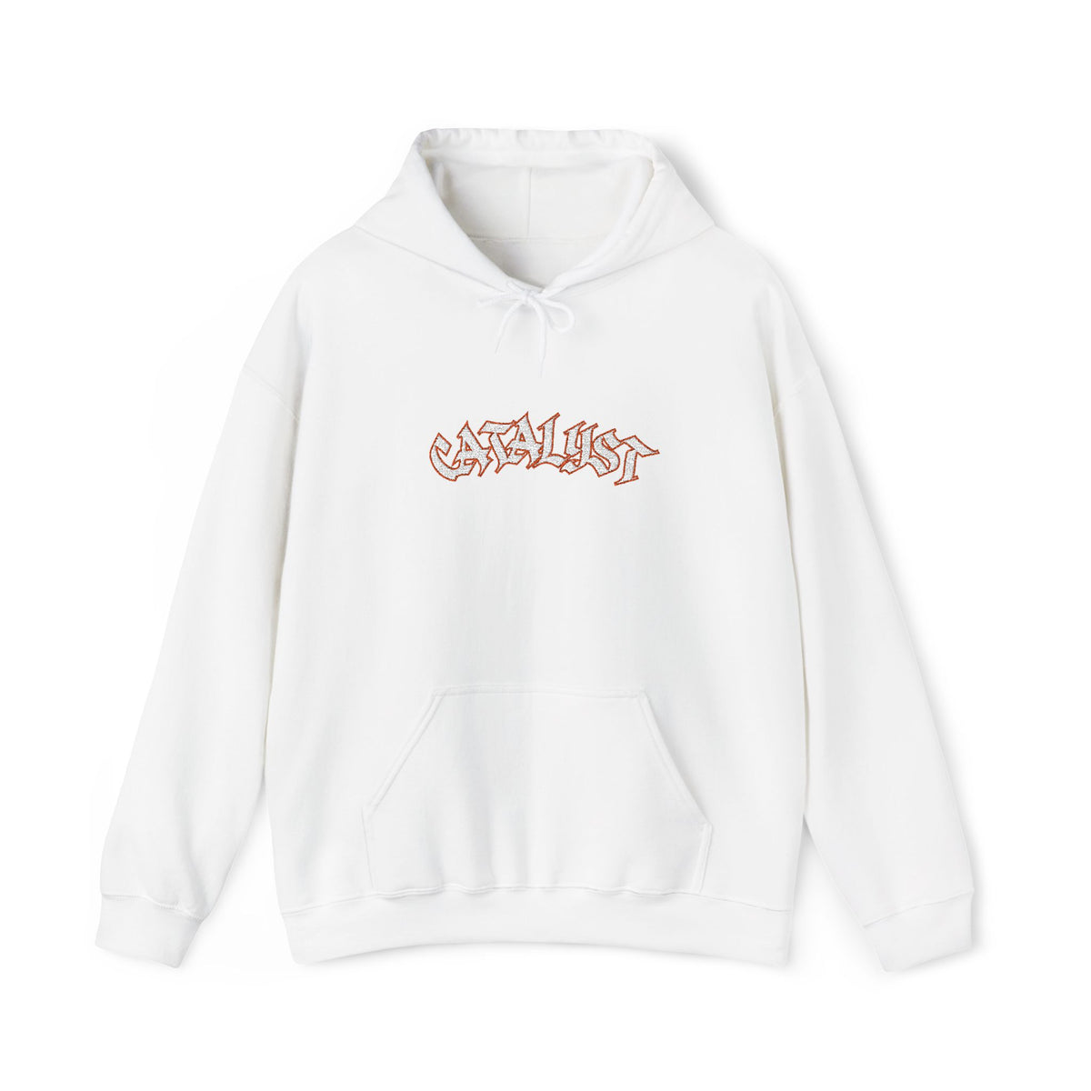 Catalyst - White | Unisex Heavy Blend Hoodie for Bodybuilding & Powerlifting