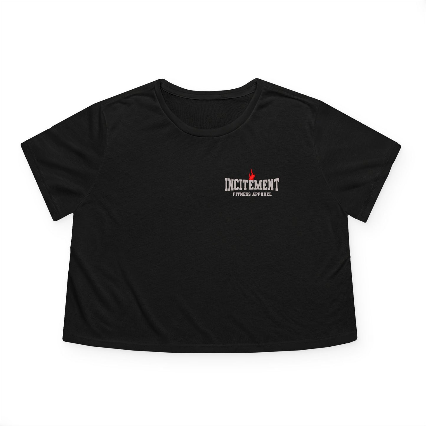 Action Flowy Crop Top Front Black