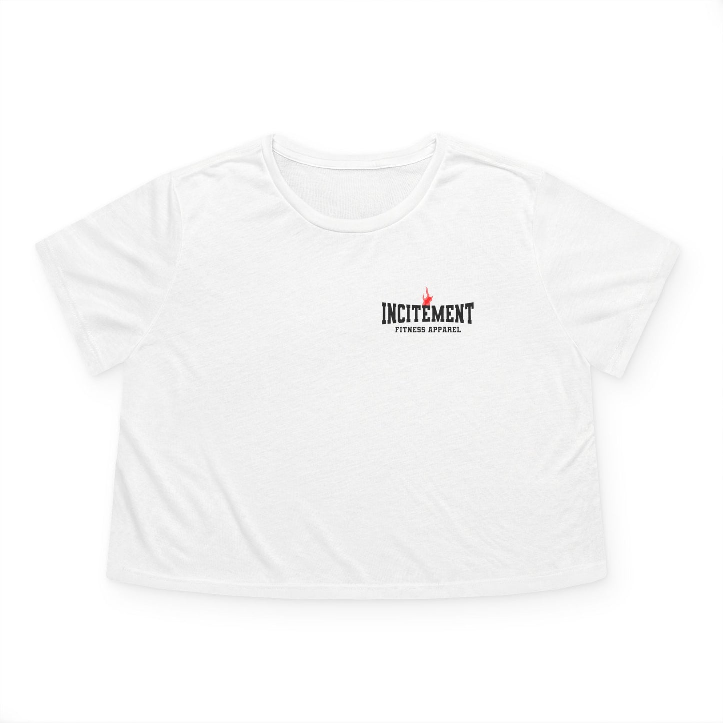 Action Flowy Crop Top Front White