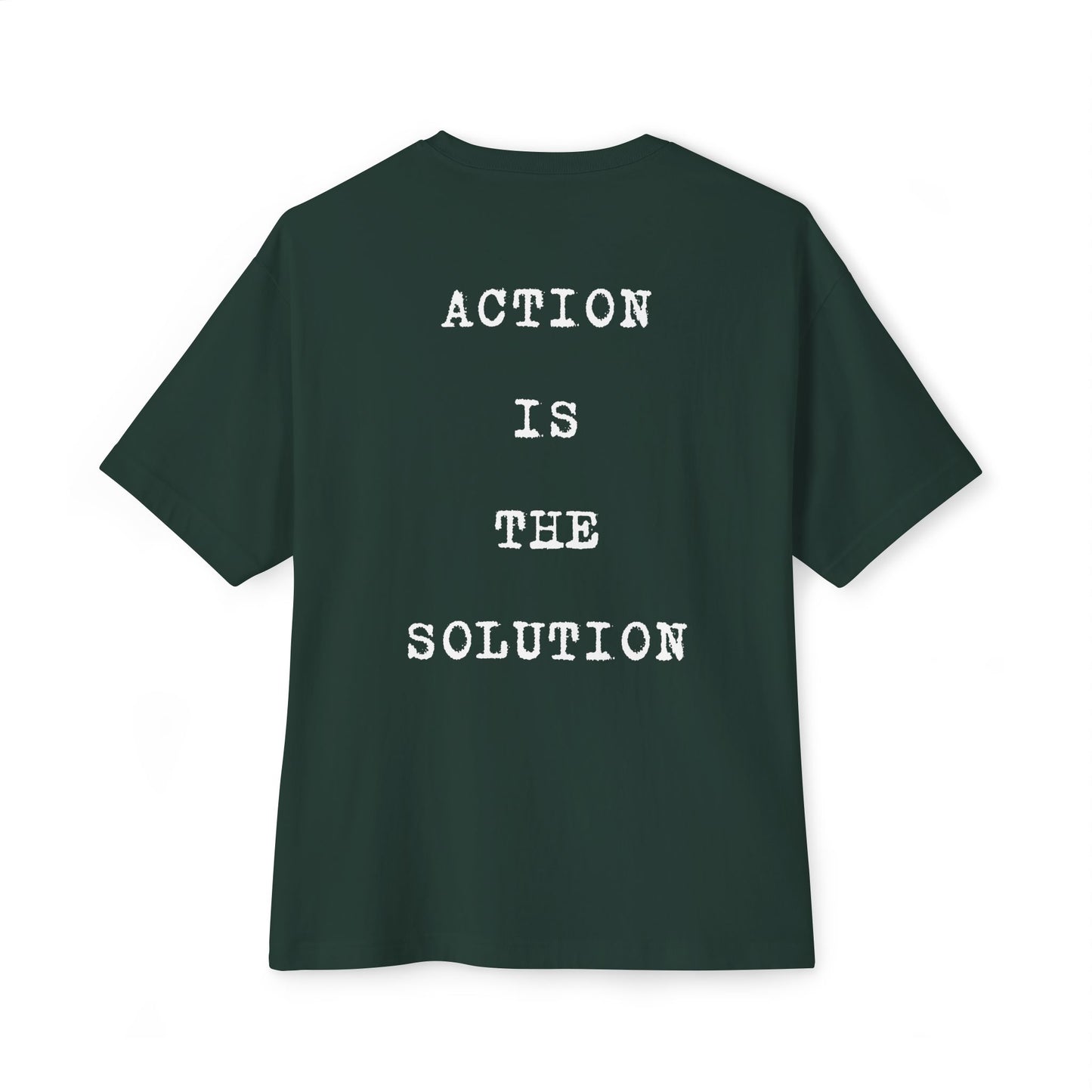 Action Oversized Tee Back Green