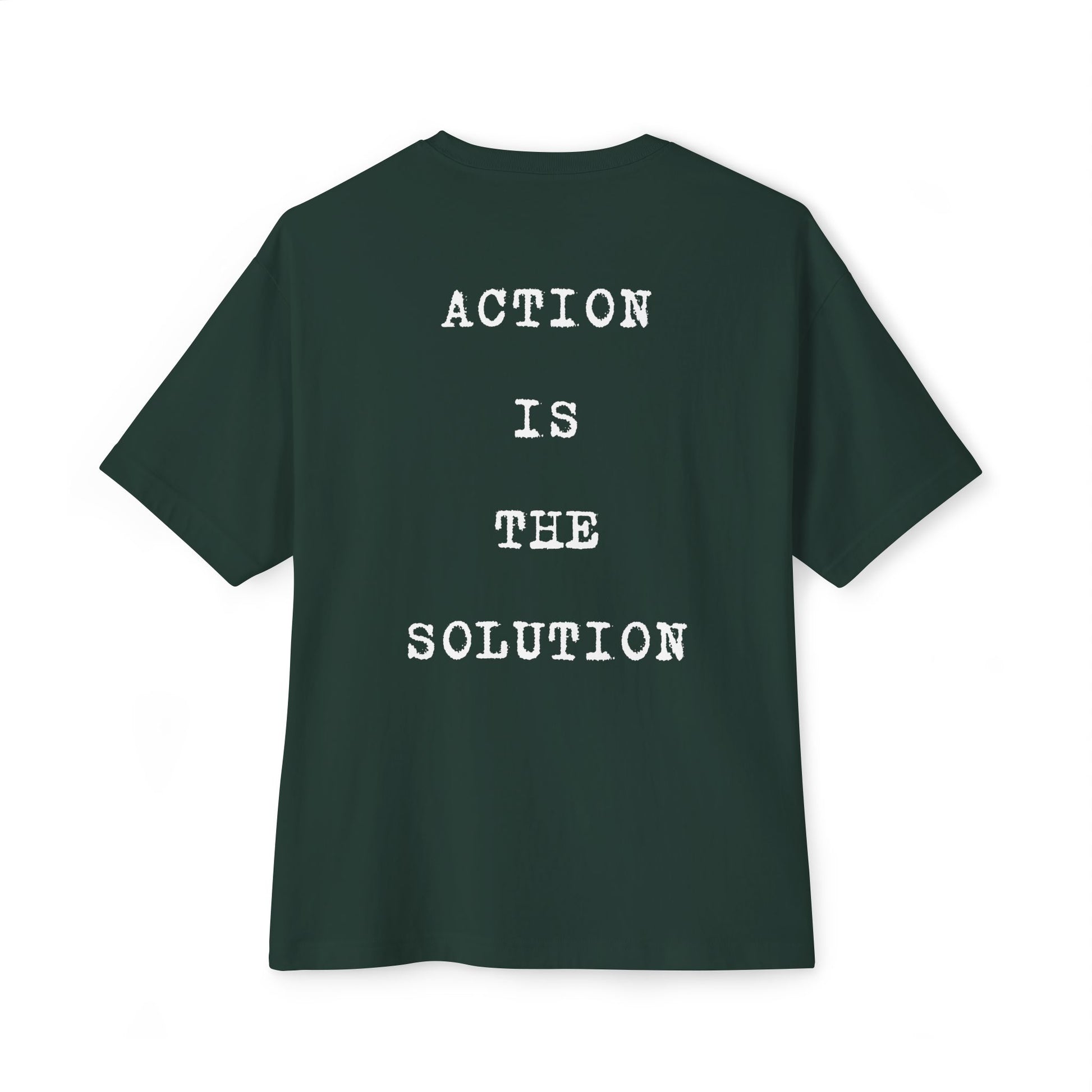 Action Oversized Tee Back Green