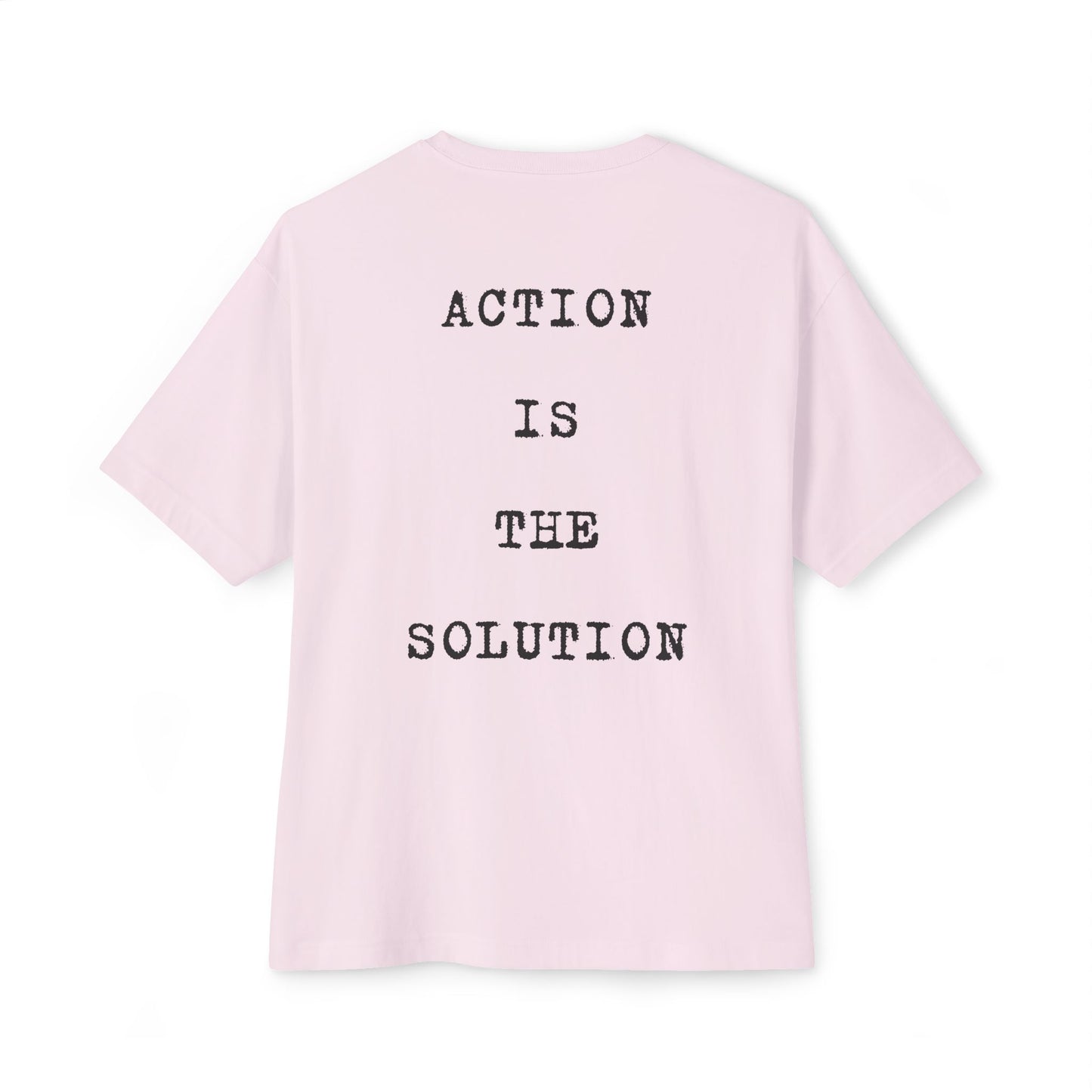 Action Oversized Tee Back Pink