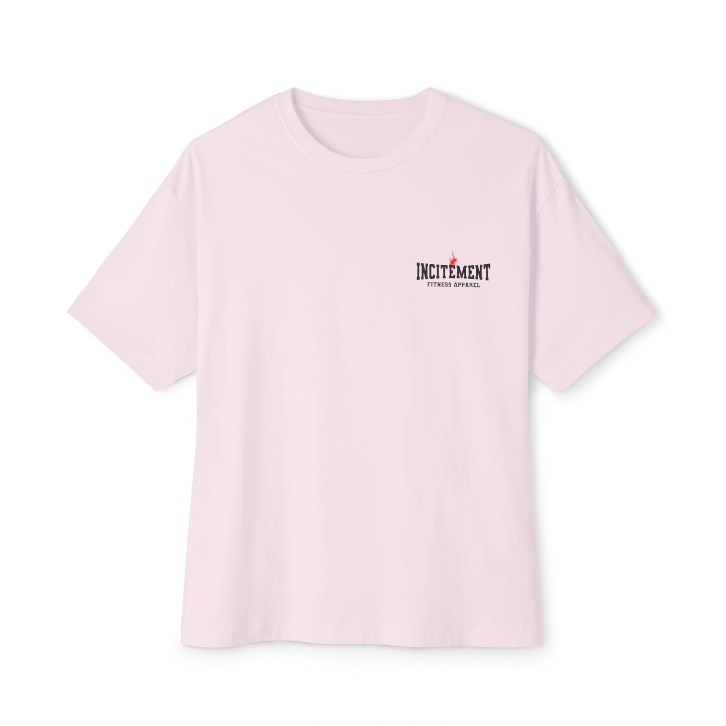 Action Oversized Tee Front Pink