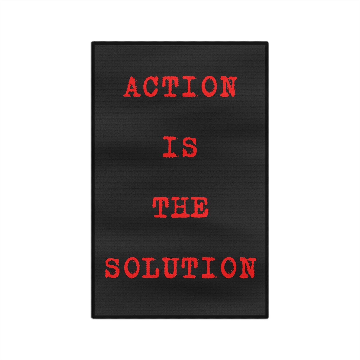 Action Sweat Towel Front Black