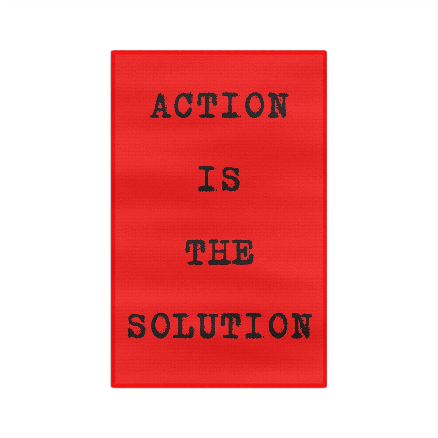 Action Sweat Towel Front Red