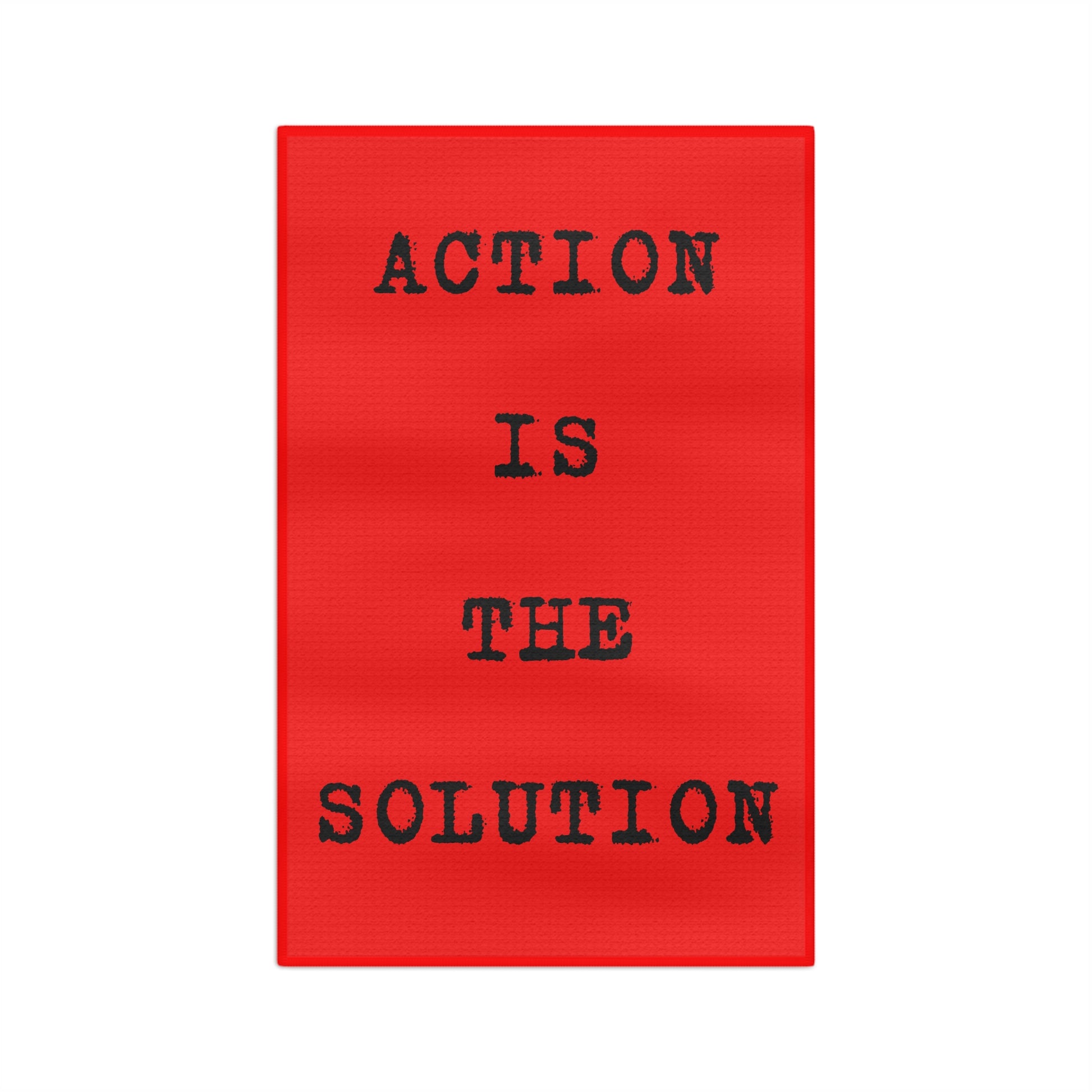 Action Sweat Towel Front Red
