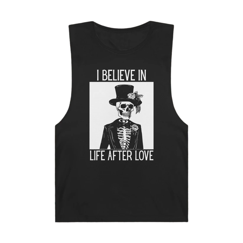 Life After Love Muscle Tank Front Black