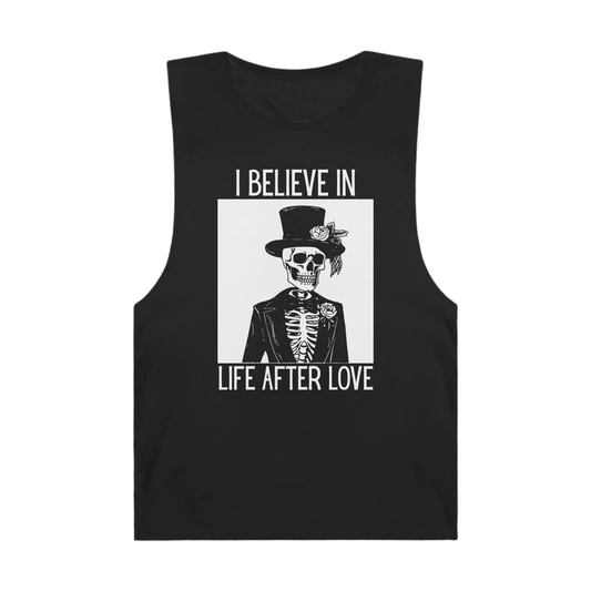 Life After Love Muscle Tank Front Black