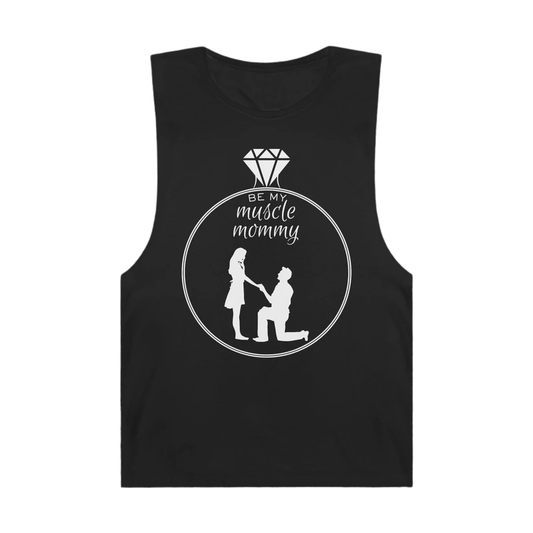 Muscle Mommy Muscle Tank Front Black