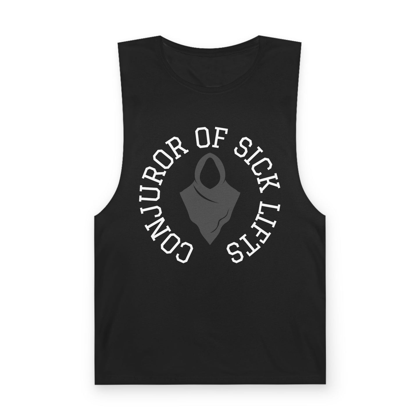 The Conjuror Muscle Shirt Black Front